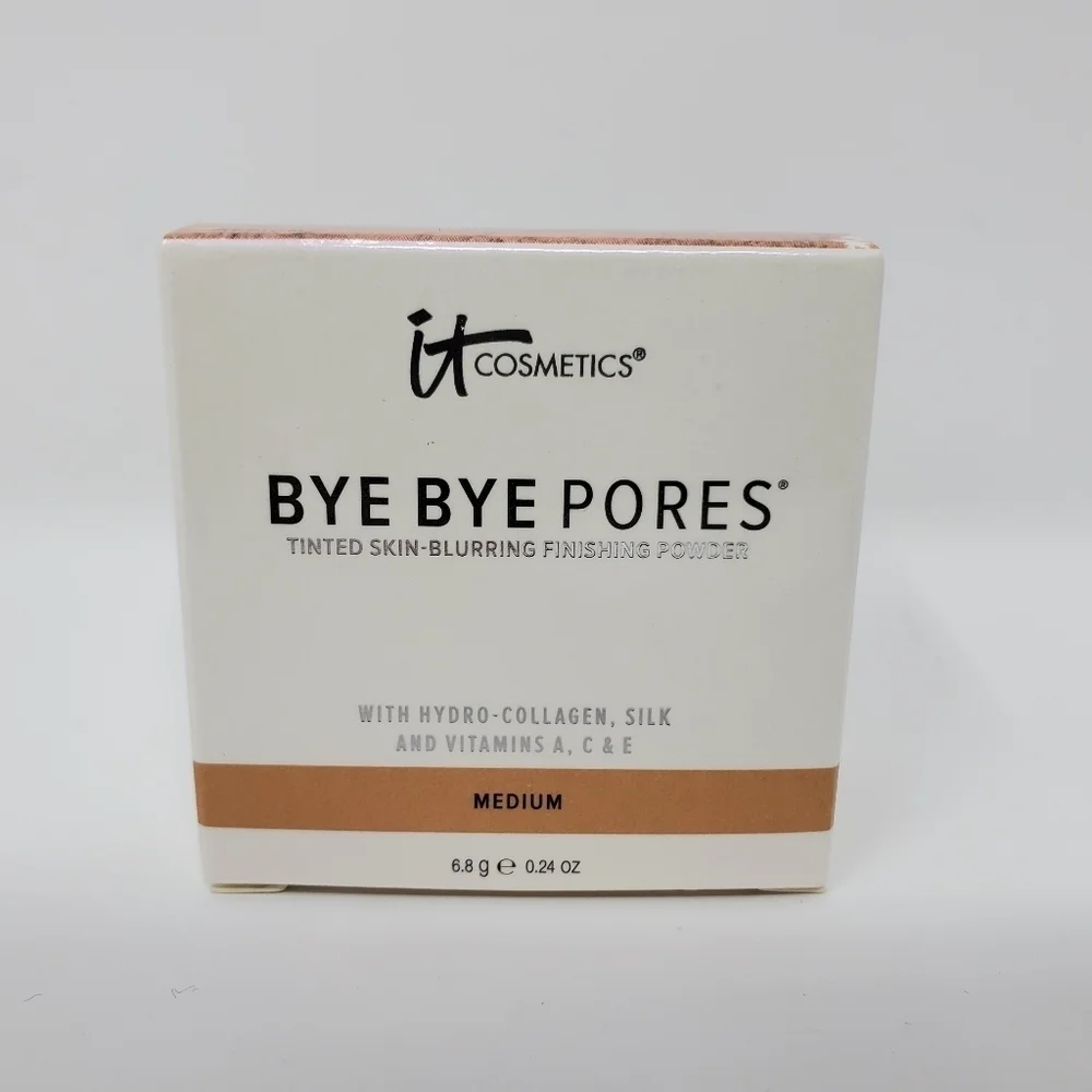 NIB It Cosmetics Bye Bye Pores Tinted Skin Blurring Finishing Powder- Me…